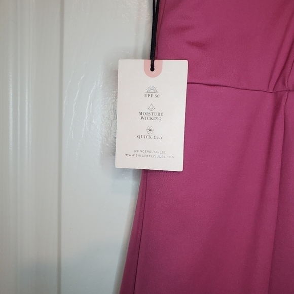 Sincerely Jules Pink Golf & Tennis Dress Lined Shorts Sz M NWT - Picture 7 of 13